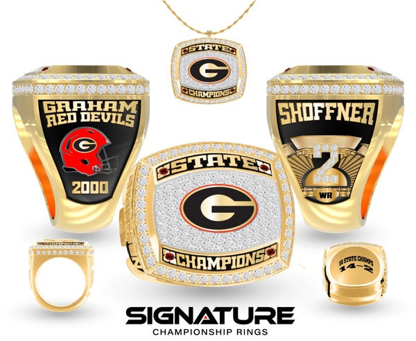 Graham Red Devils Football 2000 Championship Ring