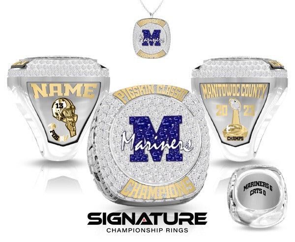 Manitowoc County Mariners Football 2023 Championship Ring