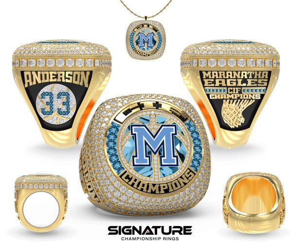 Maranatha Christian School Basketball -Men's 2025 Championship Ring
