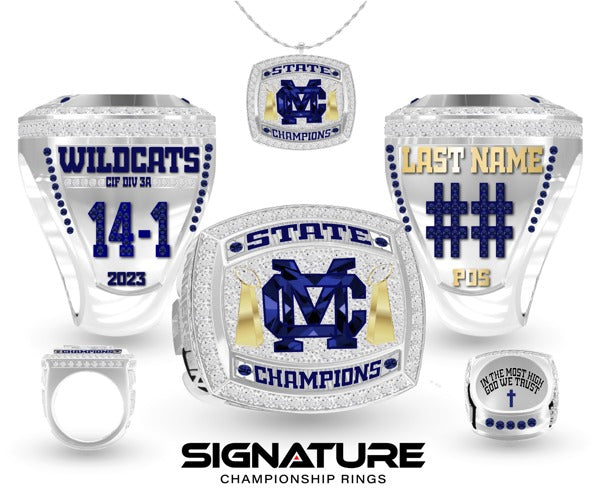 Marin Catholic High School Football 2023 Championship Ring