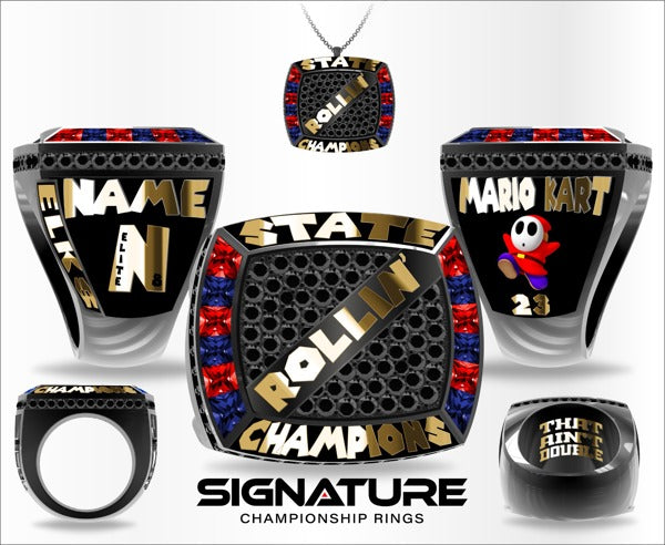 Elkhart High School Mario Kart Esports 2023 Championship Ring