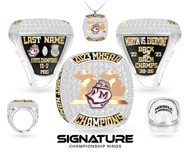 Martin High School Football 2023 Championship Ring