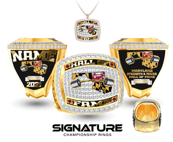 Maryland Powerlifting Hall of Fame Championship Ring