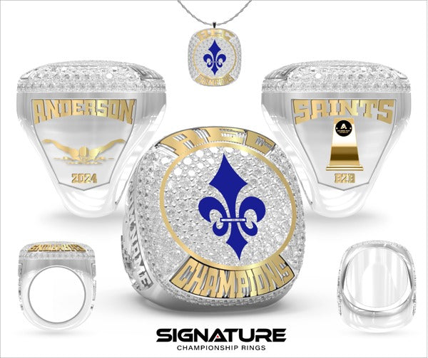 Marymount University Swimming &amp; Diving 2024 Championship Ring
