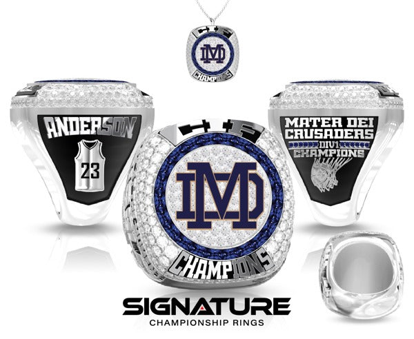 Mater Dei Catholic High School Basketball -Women's 2023 Championship Ring