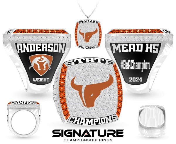 Mead High School Wrestling 2024 Championship Ring