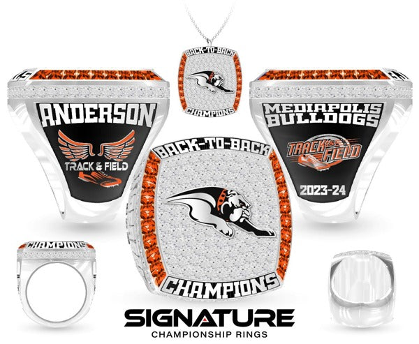 Mediapolis High School Track &amp; Field -Men's 2024 Championship Ring