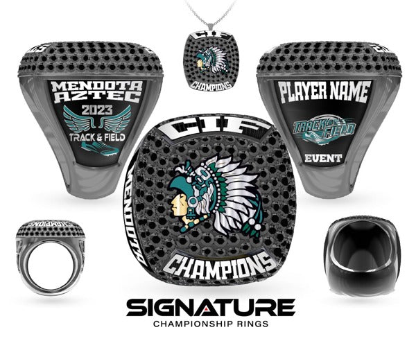 Mendota High School Track &amp; Field -Men's 2023 Championship Ring
