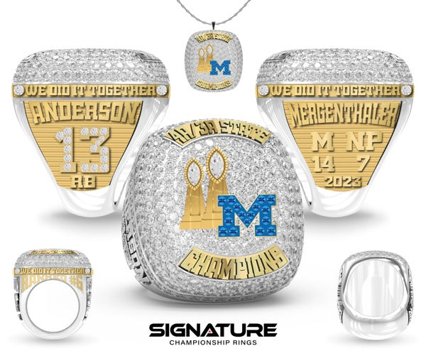 Mergenthaler Voc Tech High School Football 2023 Championship Ring