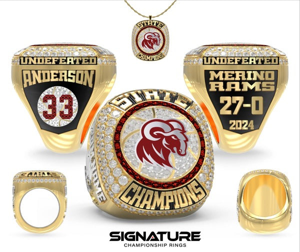 Merino High School Basketball -Women's 2024 Championship Ring
