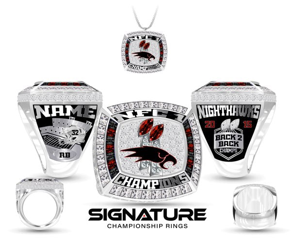 Merseyside Nighthawks 2015 NFC 1 Championship Ring
