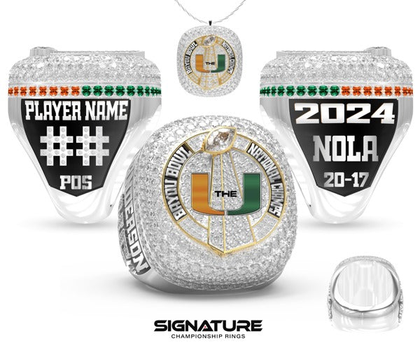 Michigan Hurricanes Football 2024 Championship Ring