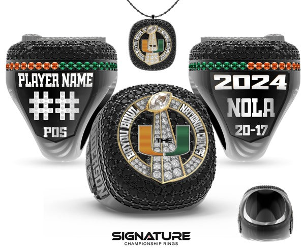Michigan Hurricanes Football 2024 Championship Ring