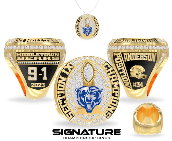 Middletown High School Football 2023 Championship Ring