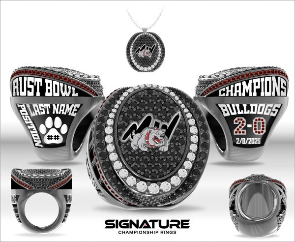 Midwestern Bulldogs Football 2025 Championship Ring