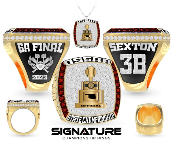 Oklahoma Officials Mike Sexton Baseball 2023 Championship Ring