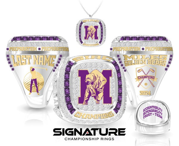 Miles College Golf -Men's 2024 Championship Ring