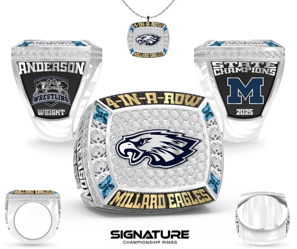 Millard Senior High School Wrestling 2025 Championship Ring