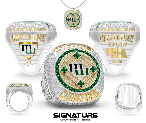 Millard West High School Baseball 2024 Championship Ring