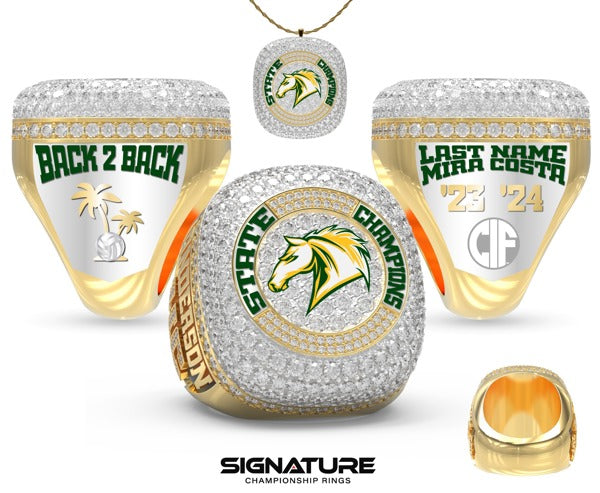 Mira Costa High School Volleyball -Women's 2024 Championship Ring