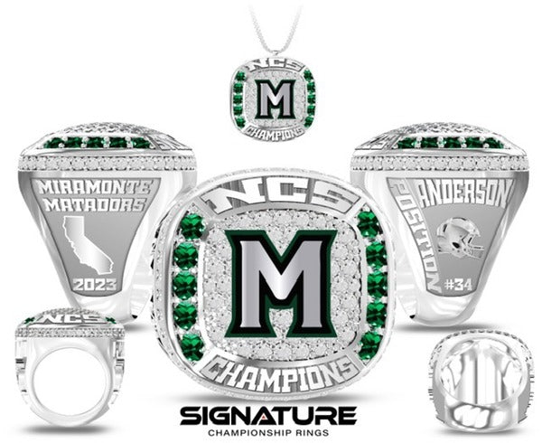 Miramonte High School Football 2023 Championship Ring
