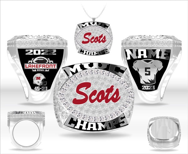 Monmouth College OSR Football 2022 Championship Ring