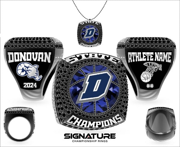 Monsignor Donovan Catholic High School Basketball -Men's 2024 Championship Ring