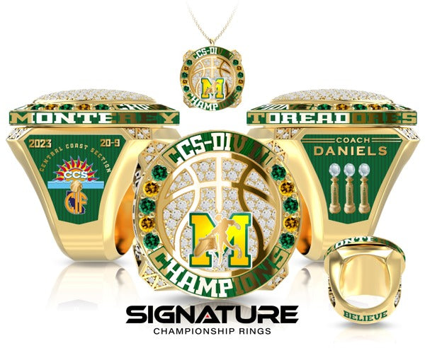 Monterey High School Basketball -Men's 2023 Championship Ring