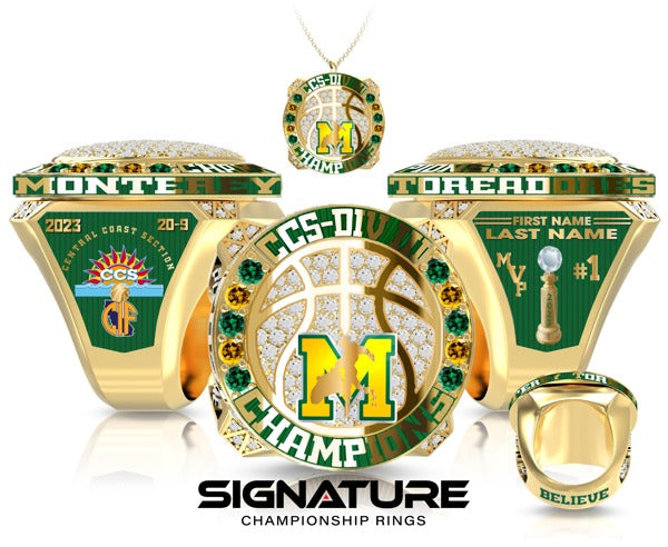 Monterey High School Basketball -Men's 2023 Championship Ring