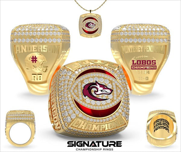 Monterey Peninsula College Football 2024 Championship Ring