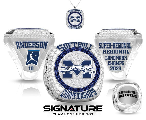 Moravian University Softball 2023 Championship Ring