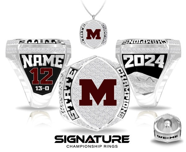 Morgan High School Football 2024 Championship Ring