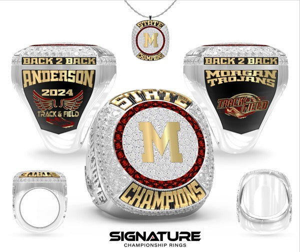 Morgan High School Track &amp; Field -Men's 2024 Championship Ring