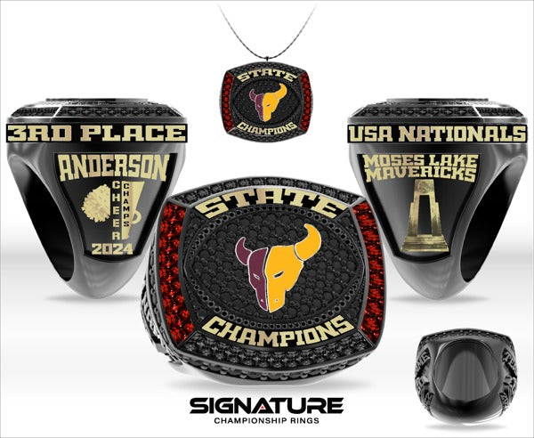Moses Lake High School Cheer 2024 Championship Ring