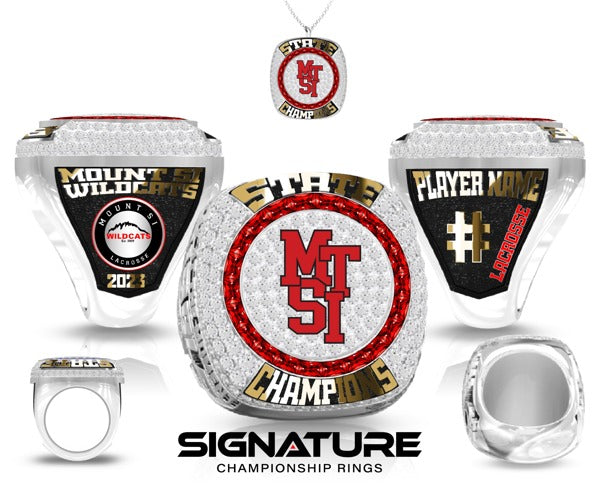 Mount Si High School Lacrosse -Men's 2023 Championship Ring