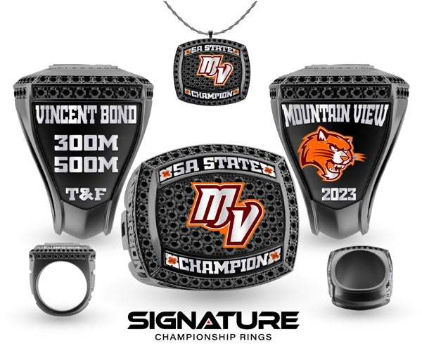 Mountain View High School Track & Field -Men's 2023 Championship Ring