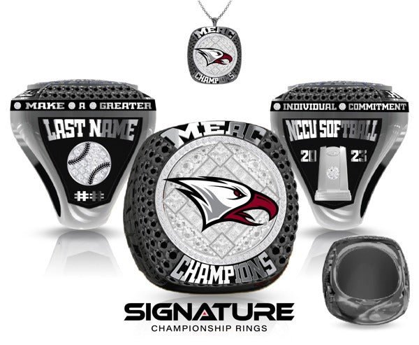 North Carolina Central University Softball 2023 Championship Ring