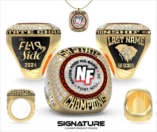 Nation Ford High School Band 2024 Championship Ring