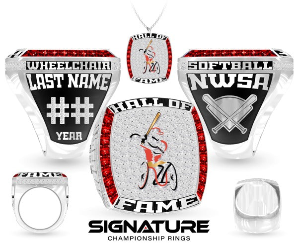 National Wheelchair Softball Association Softball 2023 Championship Ring