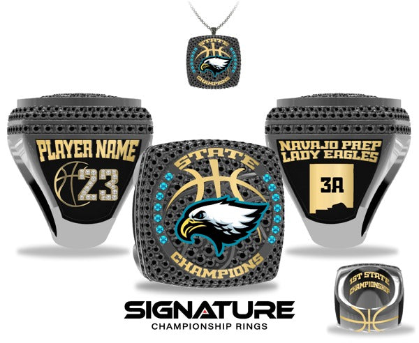 Navajo Prep Basketball -Women's 2024 Championship Ring
