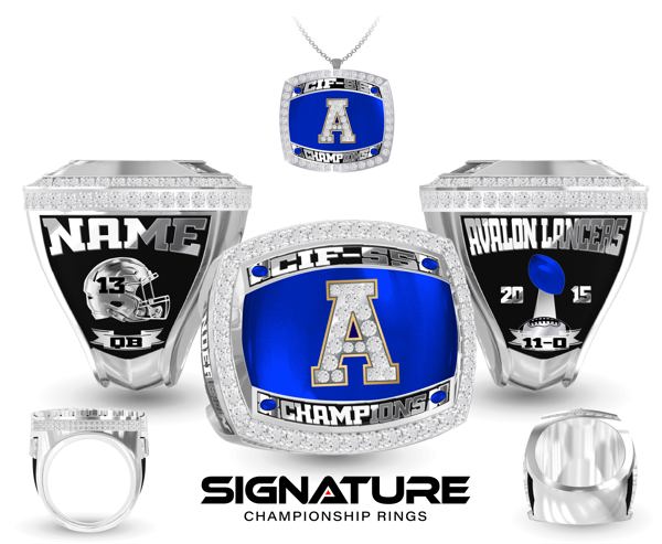 Avalon Lancers Championship Ring (Enamel Ring Top)