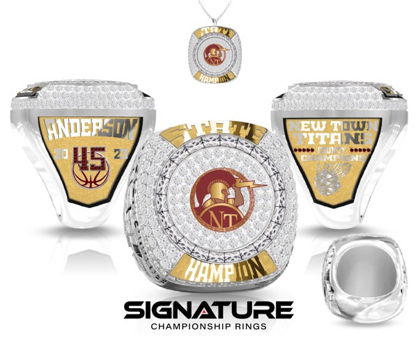 New Town High School Basketball -Men's 2023 Championship Ring