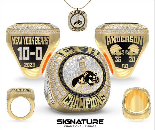 New York Bears Football 2023 Championship Ring