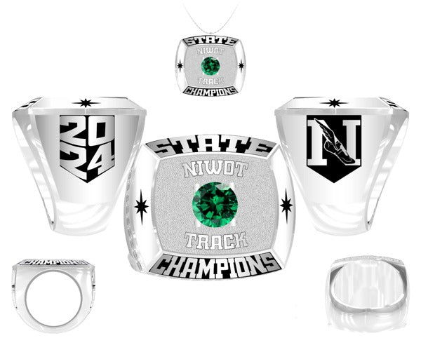 Niwot High School OSR Track & Field -Coed 2024 Championship Ring