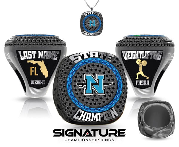 North Bay Haven Charter Academy High School Weightlifting 2023 Individual Championship Ring