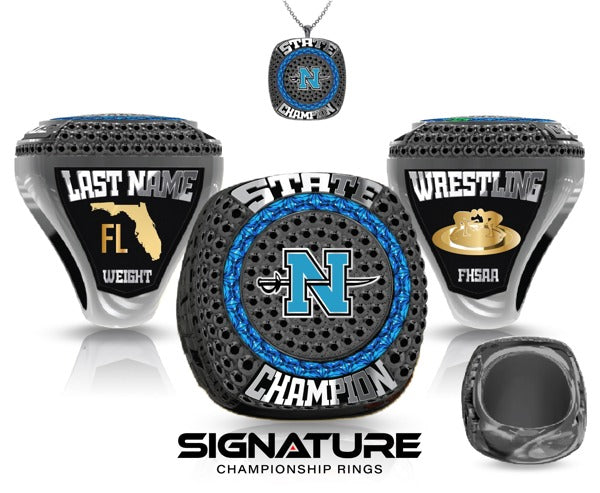 North Bay Haven Charter Academy High School Wrestling 2023 Individual Championship Ring