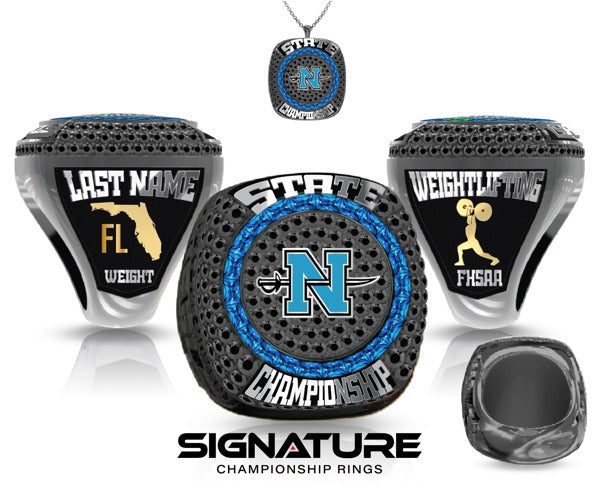 North Bay Haven Charter Academy High School Weightlifting 2023 Coach Championship Ring