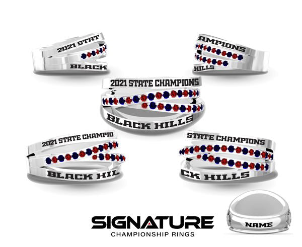 A G West Black Hills High School Fashion Ring