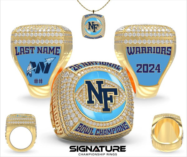 North Florida Warriors Football 2024 Championship Ring