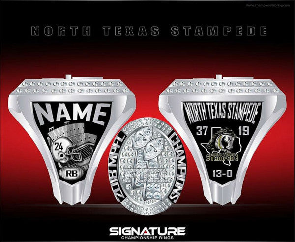 North Texas Stampede Championship Ring